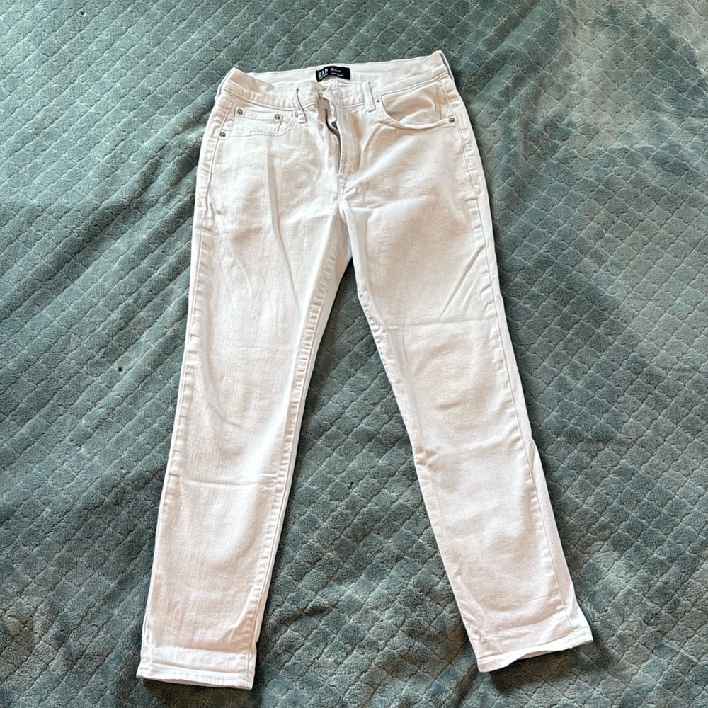 Women's White Girlfriend Jeans